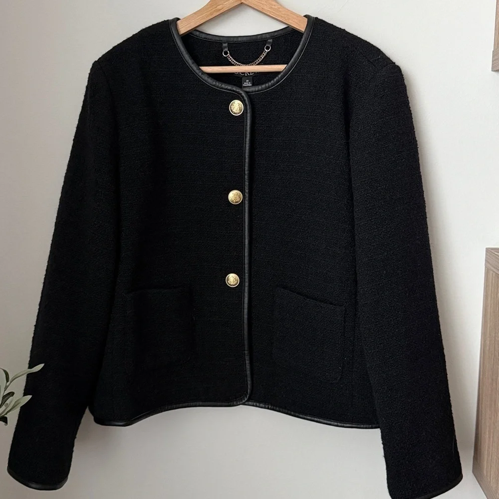 J. Crew Black Blazer with Gold Buttons